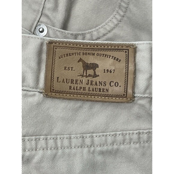 Lauren Jeans Co. Ralph Lauren Capris Womens 10 (30 X 20) Cotton Khaki - Picture 8 of 8